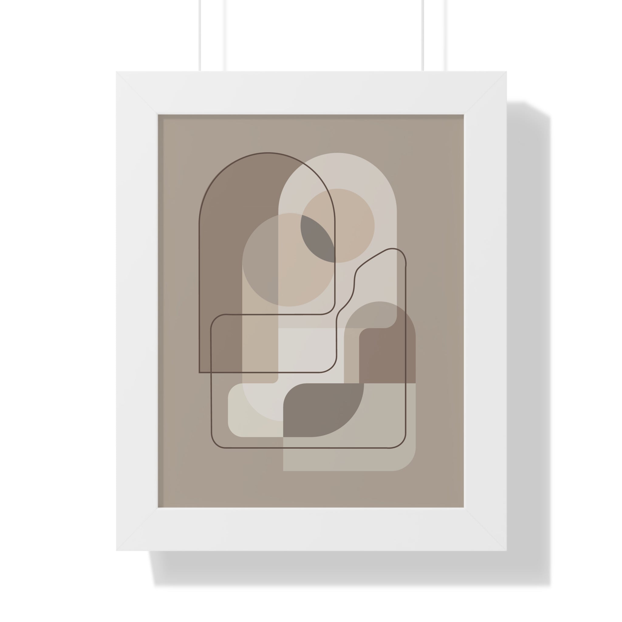 Geometric Harmony — Modern Abstract Line Art in Neutral Tones