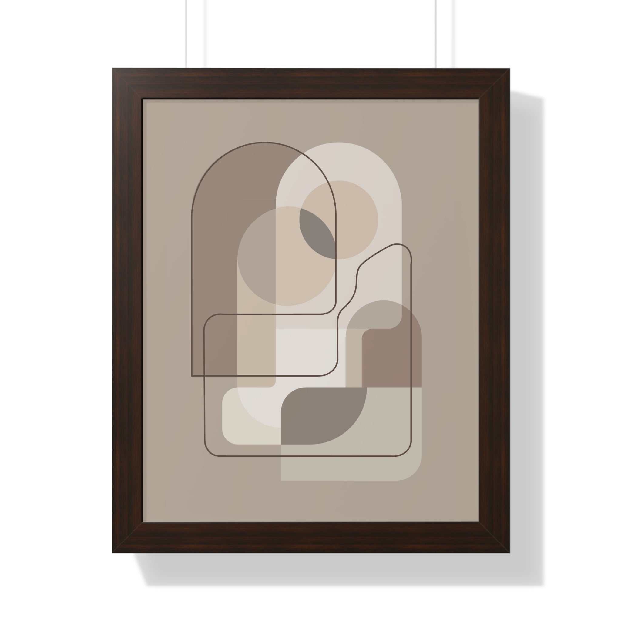 Geometric Harmony — Modern Abstract Line Art in Neutral Tones