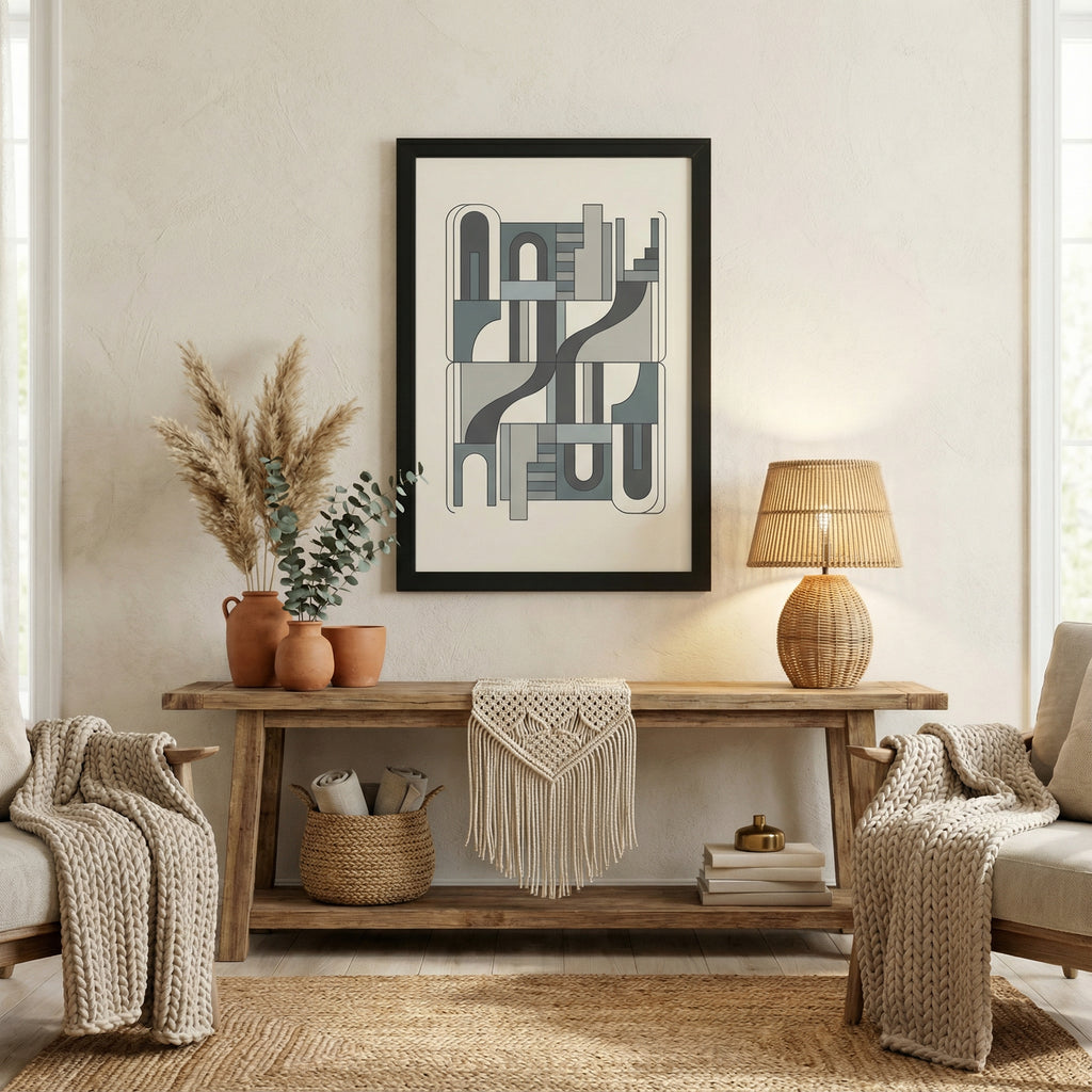 Architectural Geometry — Modern Minimalist Line Structure