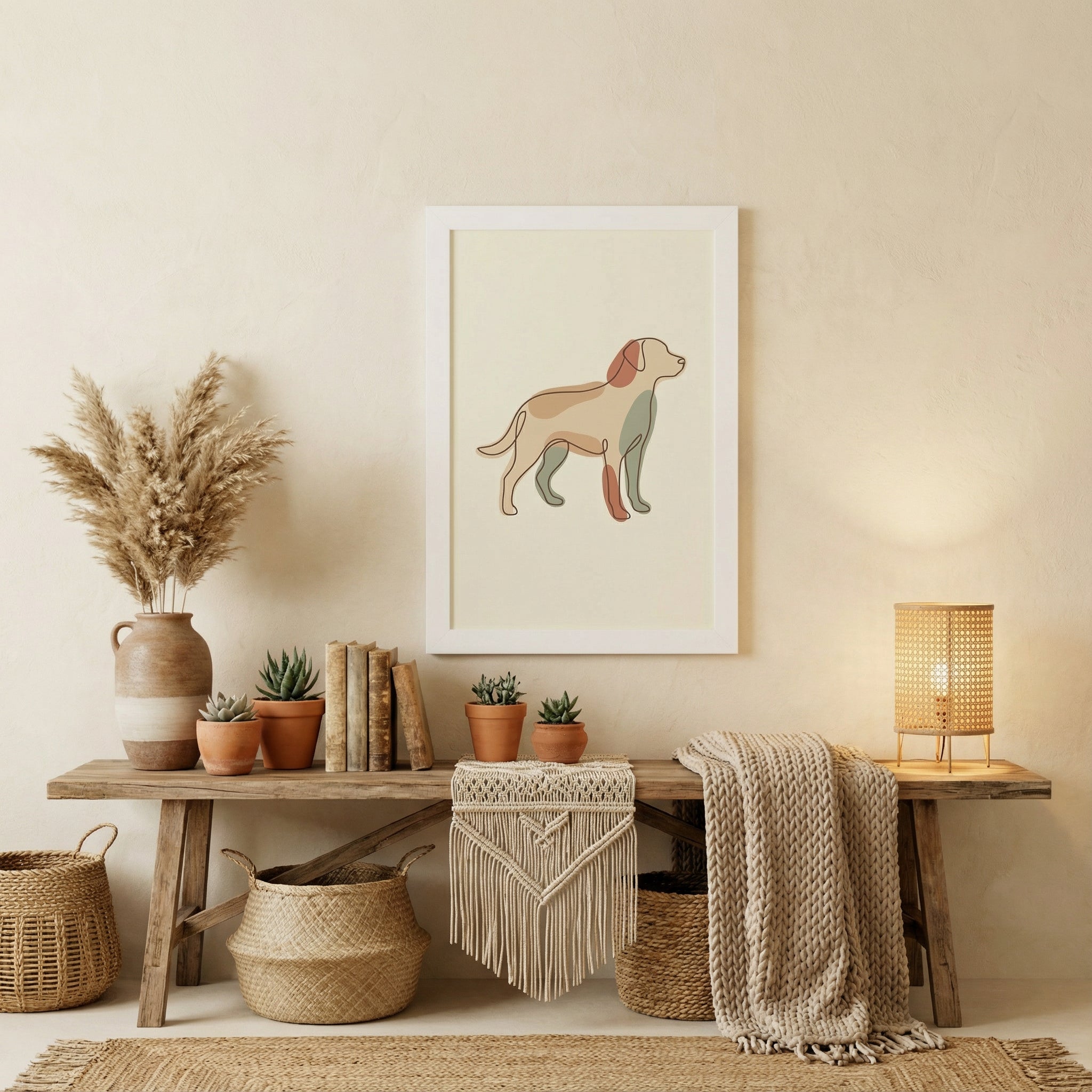 Gentle Companion — Wild & Minimal Dog Art