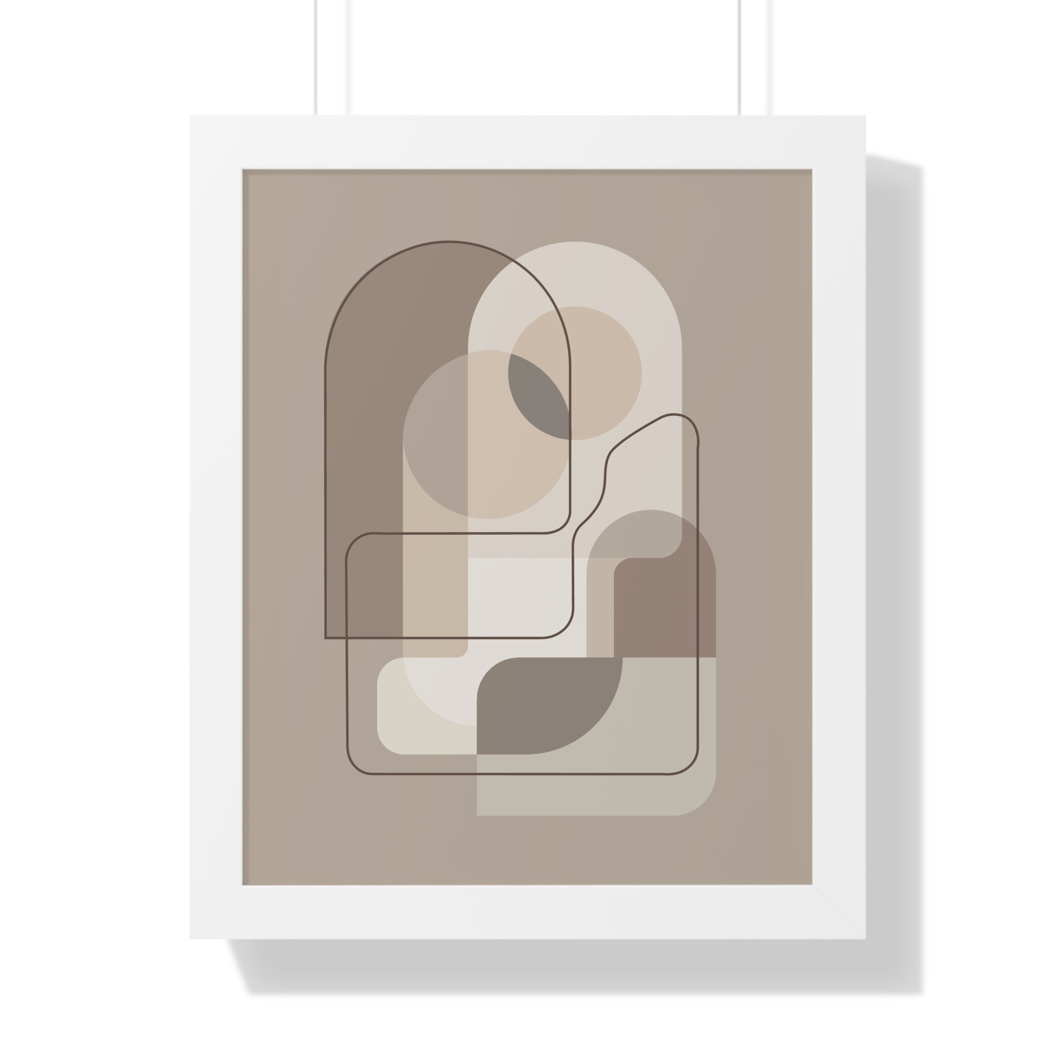 Geometric Harmony — Modern Abstract Line Art in Neutral Tones