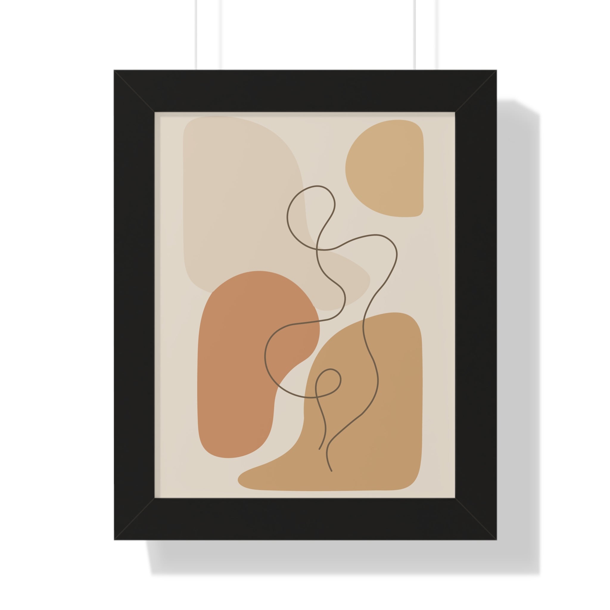 Minimalist Abstract Line Art — Scandinavian Neutral Shapes