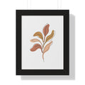 Golden Drift Leaf — Minimalist Botanical Line Art