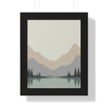 Minimalist Nordic Mountains — Scandinavian Calm Landscape Art