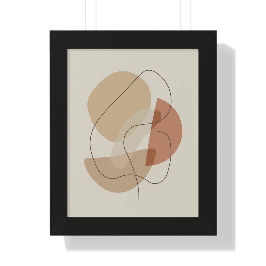 Soft Terracotta Forms — Minimalist Abstract Line Art