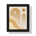 Boho Sun & Moon Arch — Minimalist Celestial Wall Art