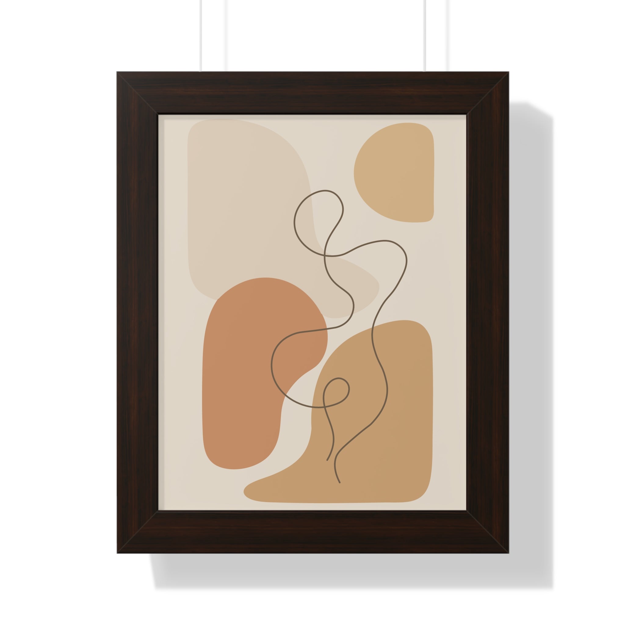 Minimalist Abstract Line Art — Scandinavian Neutral Shapes