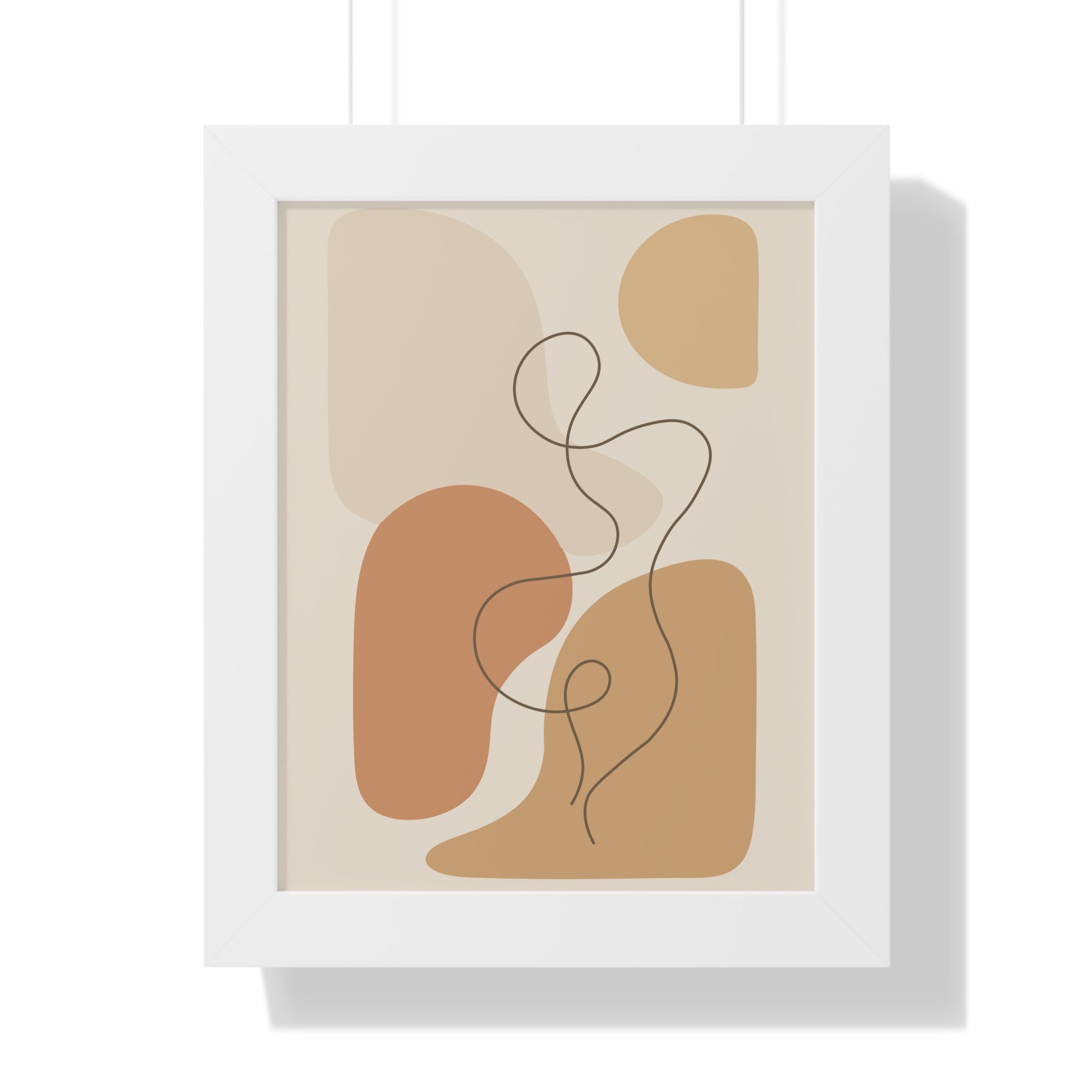 Minimalist Abstract Line Art — Scandinavian Neutral Shapes