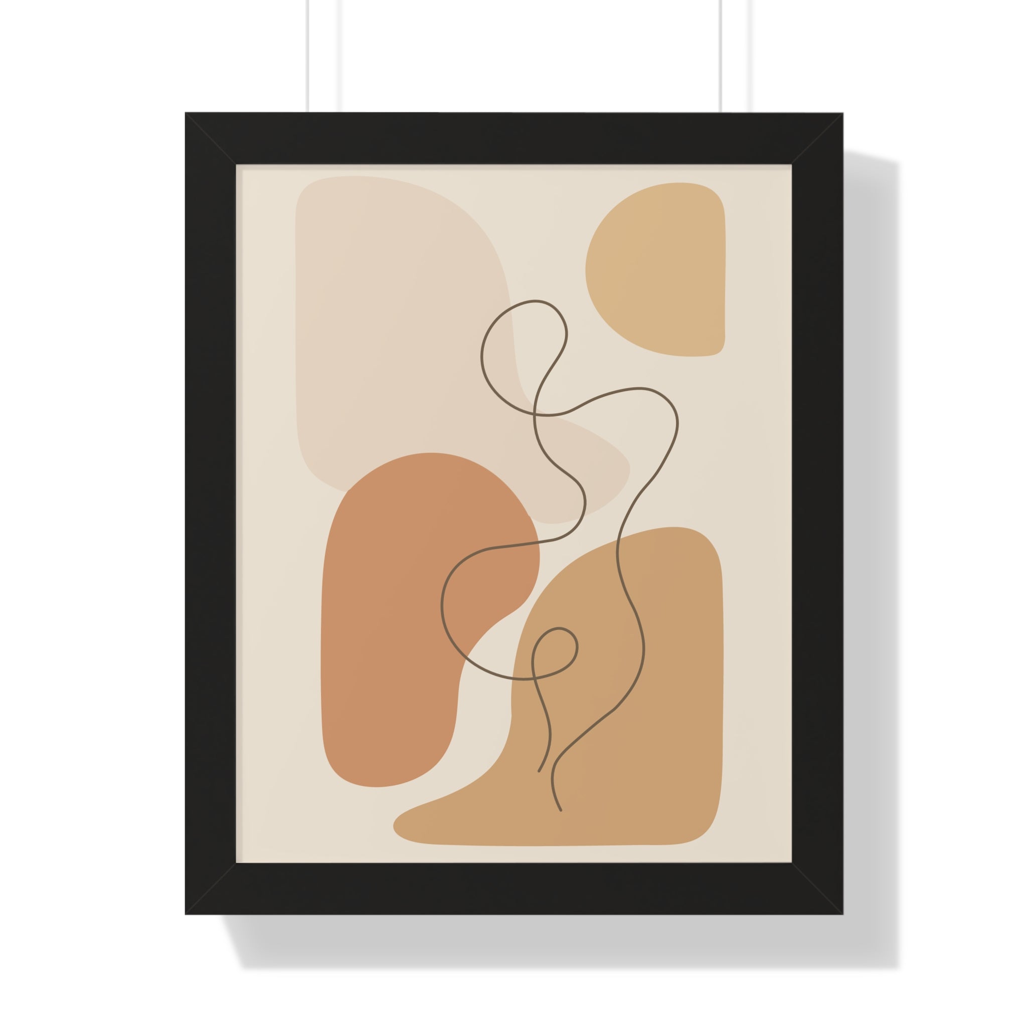Minimalist Abstract Line Art — Scandinavian Neutral Shapes