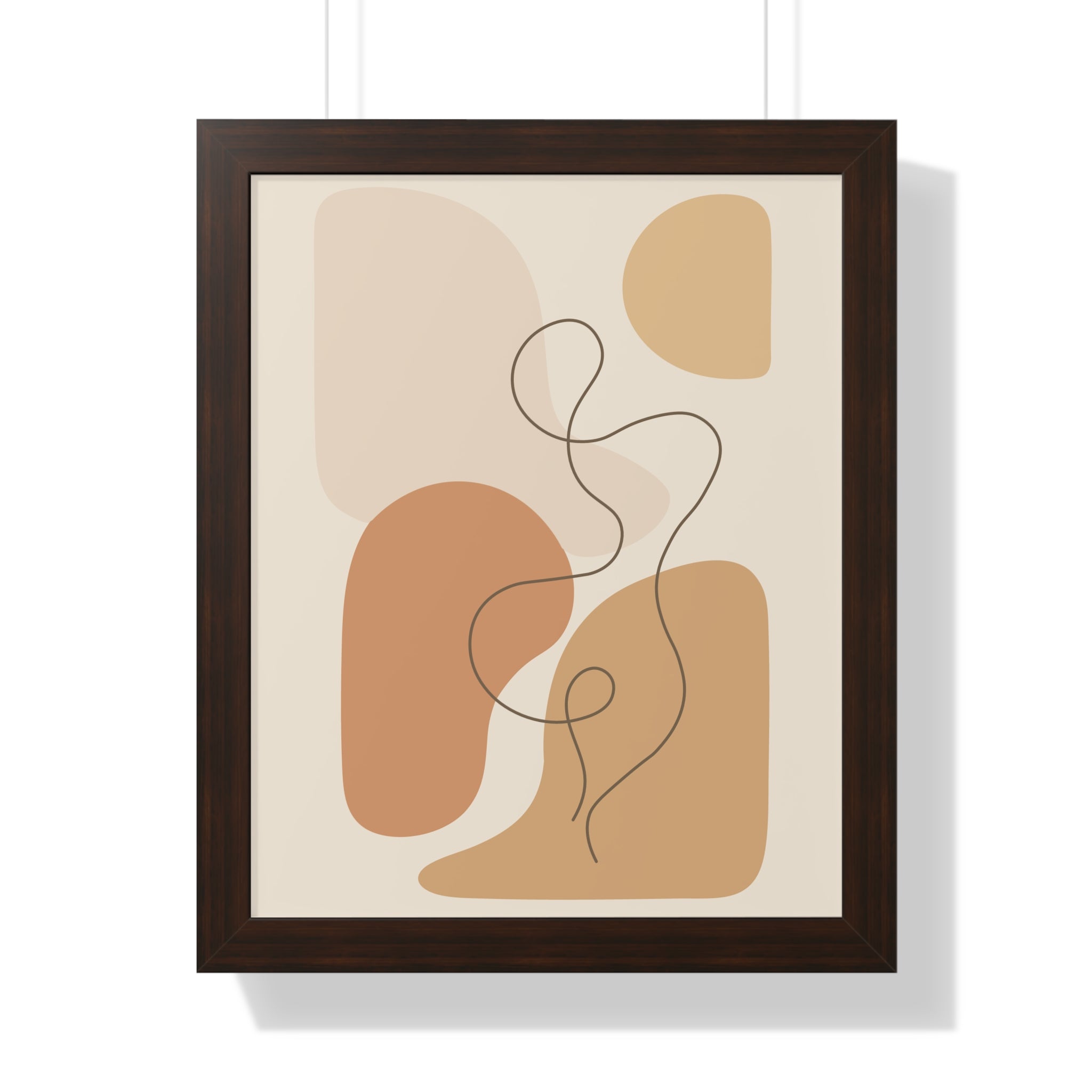 Minimalist Abstract Line Art — Scandinavian Neutral Shapes