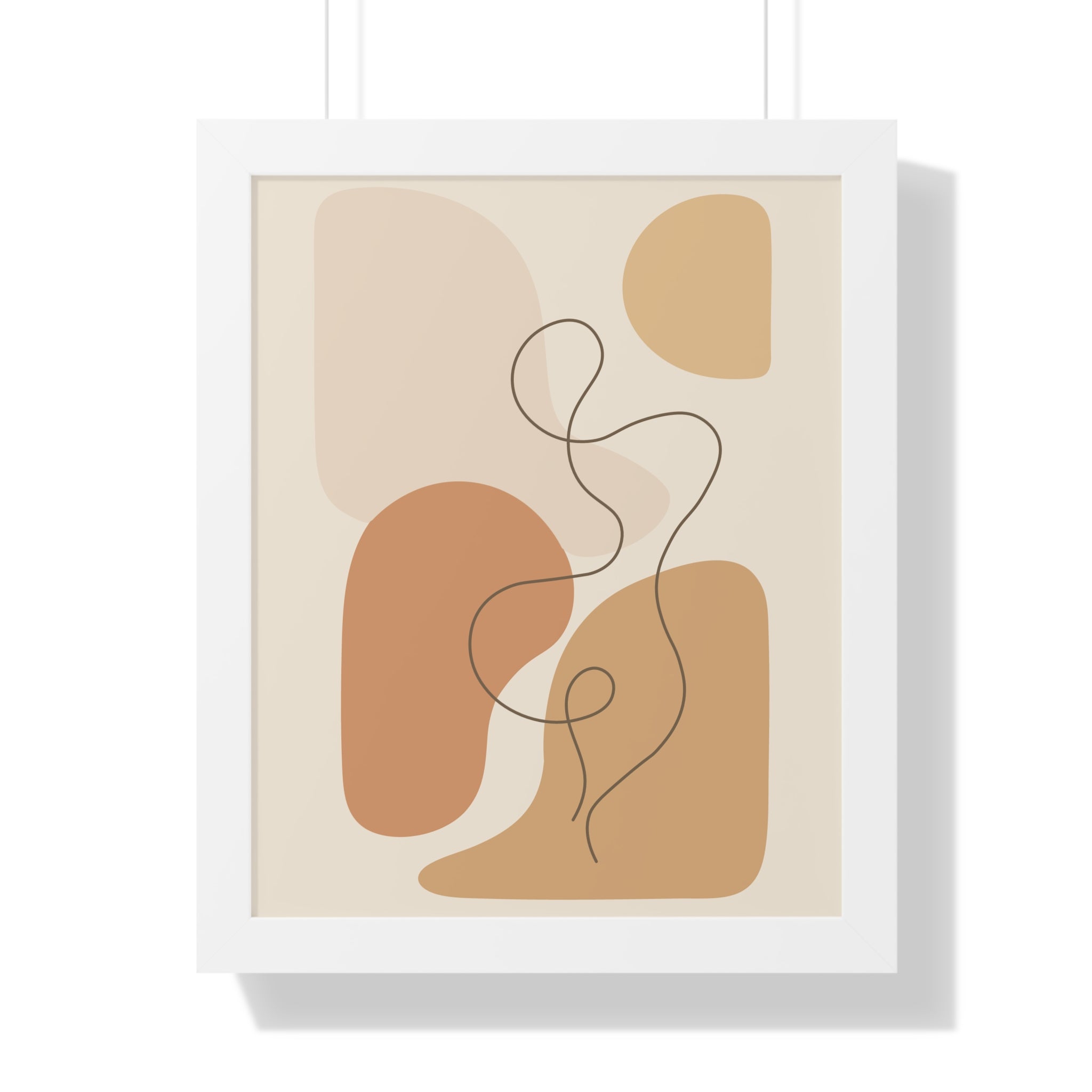 Minimalist Abstract Line Art — Scandinavian Neutral Shapes