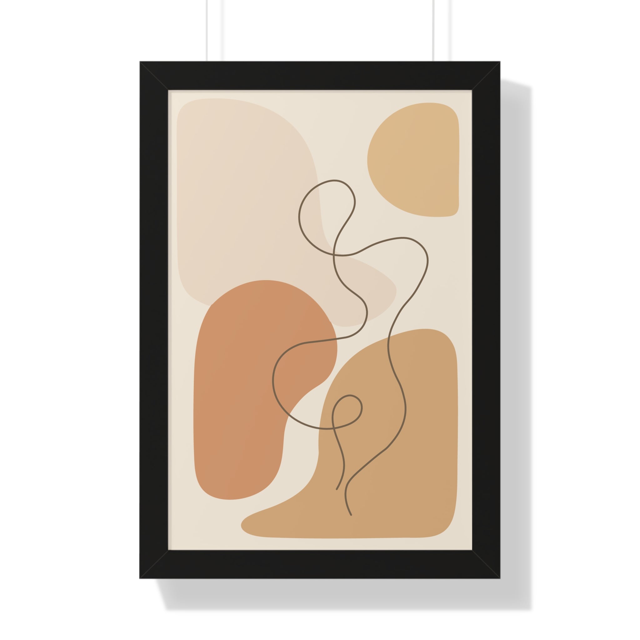 Minimalist Abstract Line Art — Scandinavian Neutral Shapes