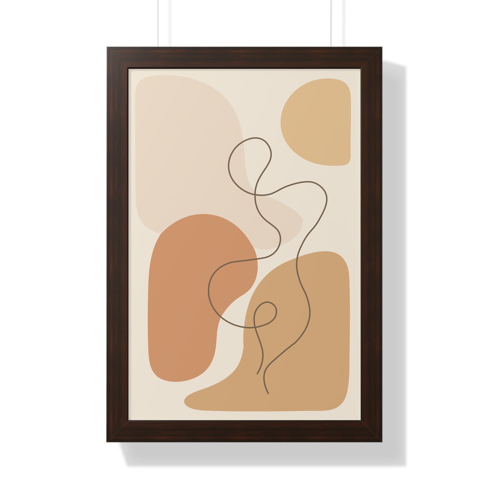 Minimalist Abstract Line Art — Scandinavian Neutral Shapes