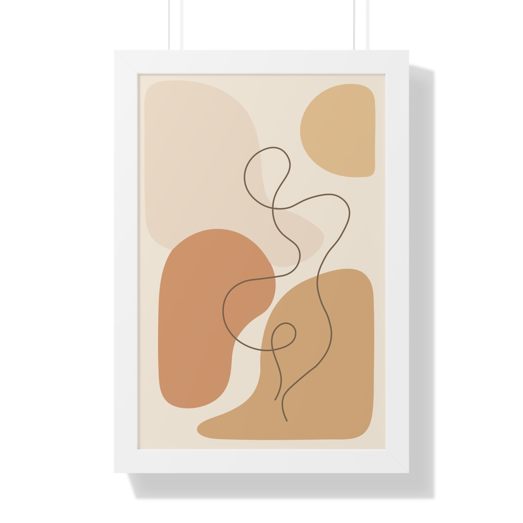 Minimalist Abstract Line Art — Scandinavian Neutral Shapes