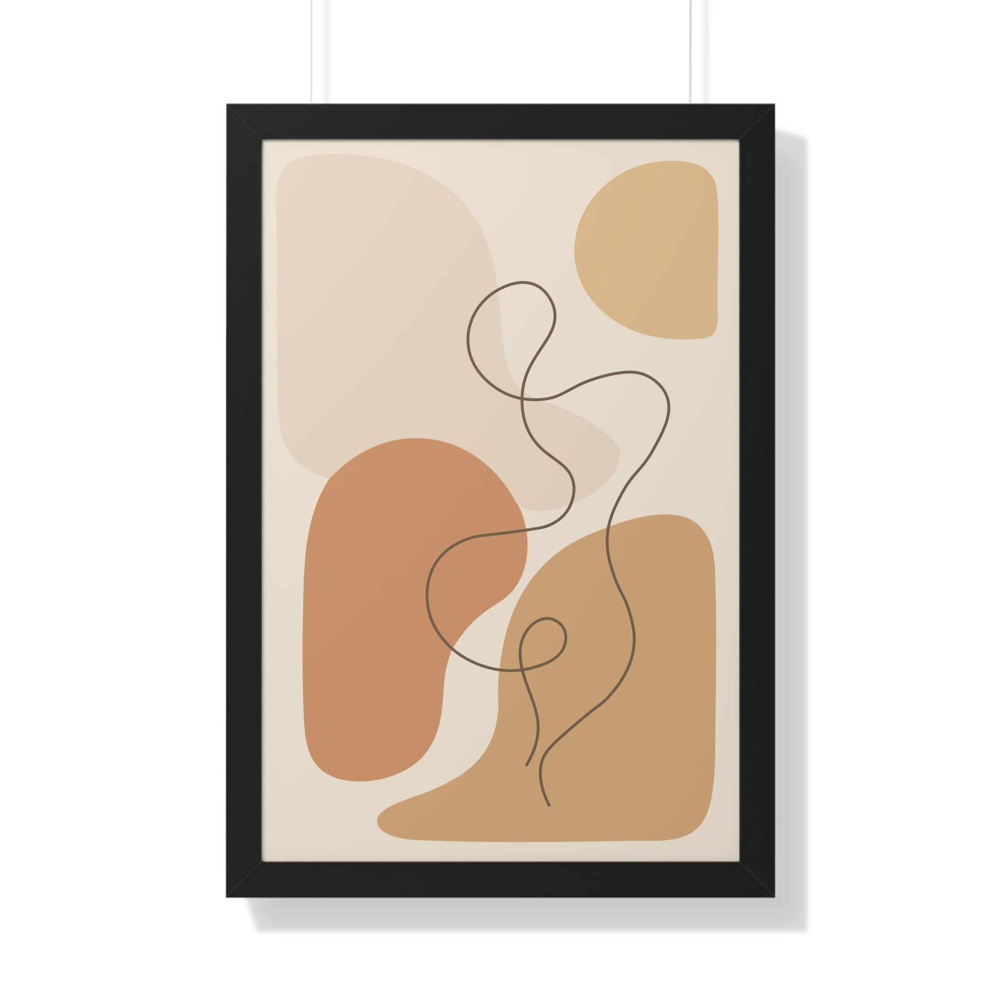 Minimalist Abstract Line Art — Scandinavian Neutral Shapes