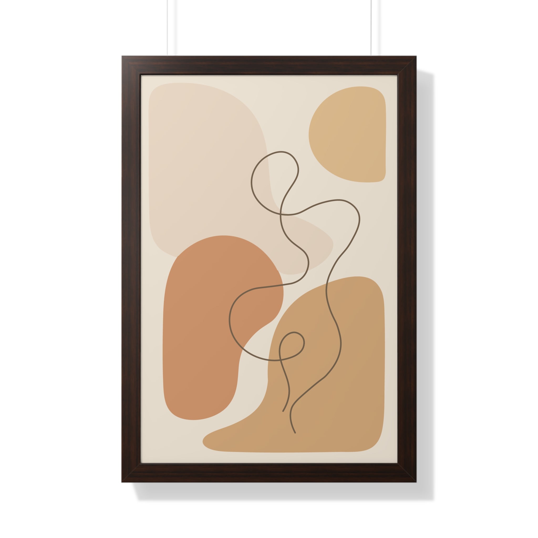Minimalist Abstract Line Art — Scandinavian Neutral Shapes