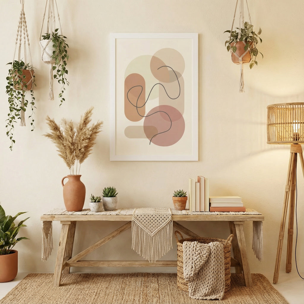 Organic Linescape — Modern Scandinavian Line Art Print